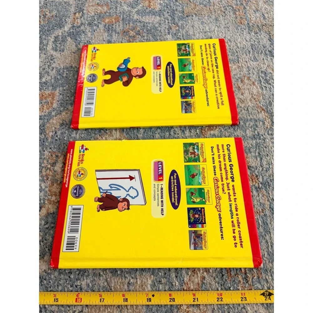 *4 for $20 Mix&Match* Set of 2 Curious George Early Readers Level 1 Books - Picture 4 of 6